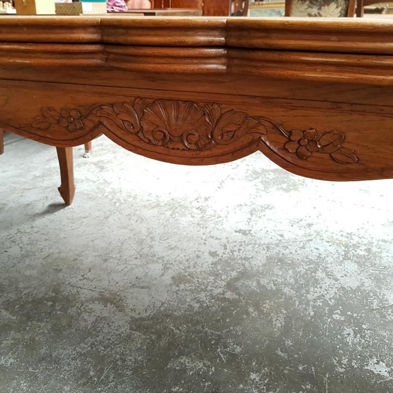French Louis XV Parquetry Style Dining Table