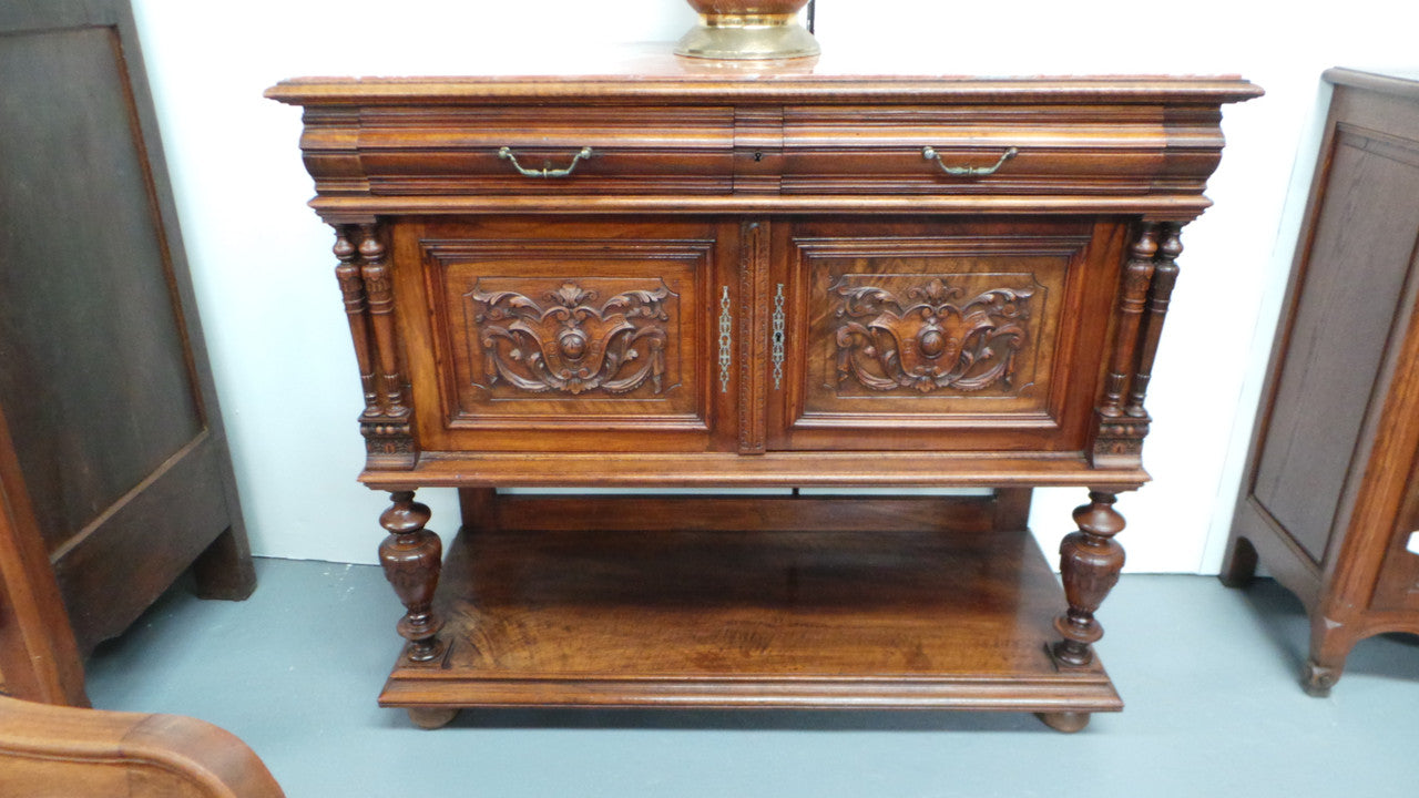 Antique 19th Century French Walnut Buffet