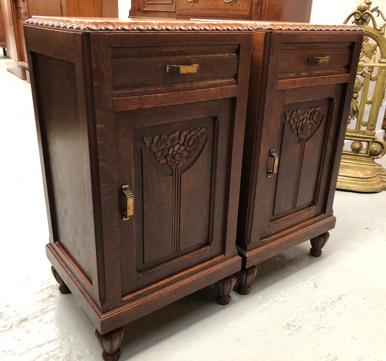 Superb Pair Of Art Deco Bedsides