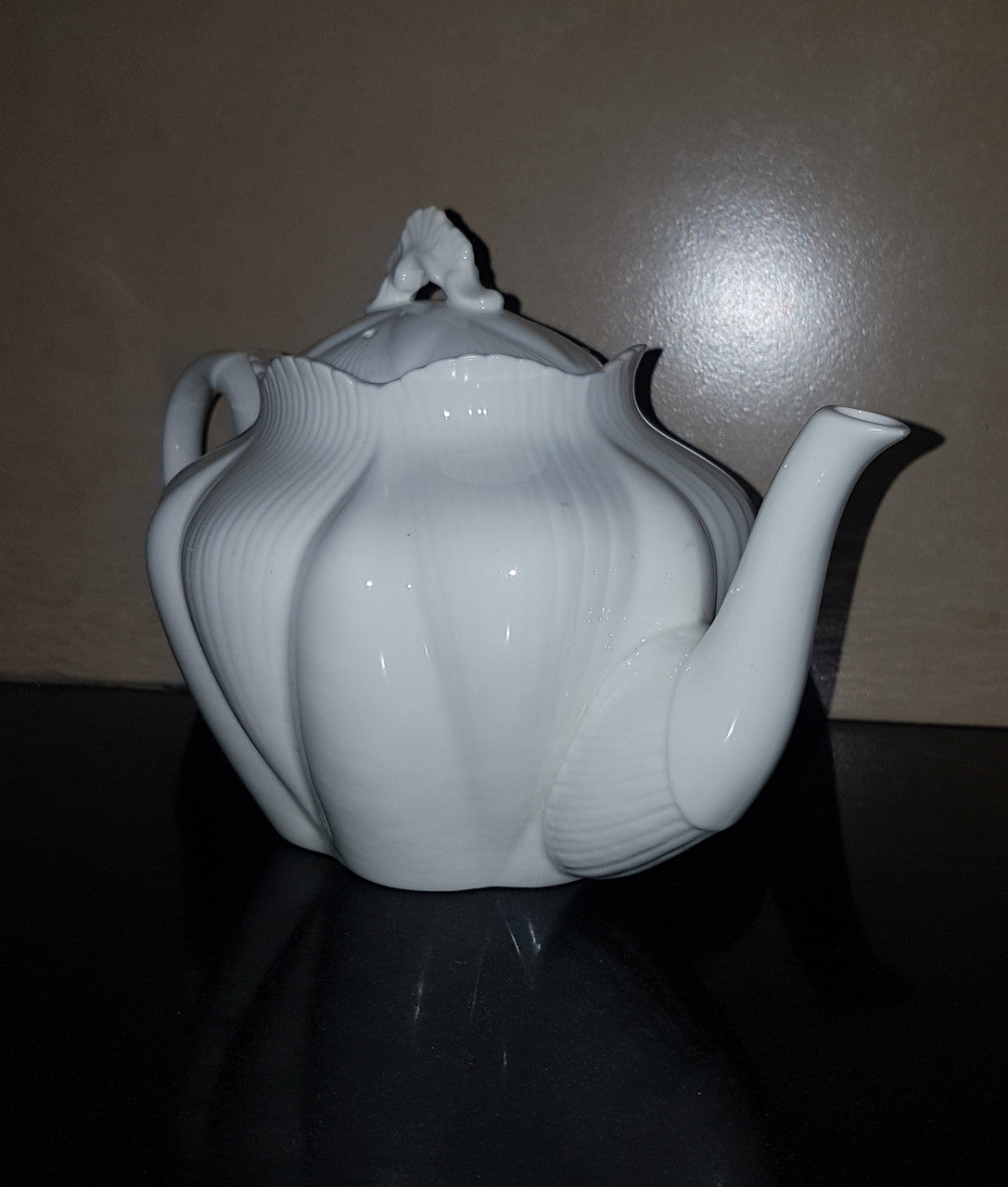 White Porcelain Shelley Teapot