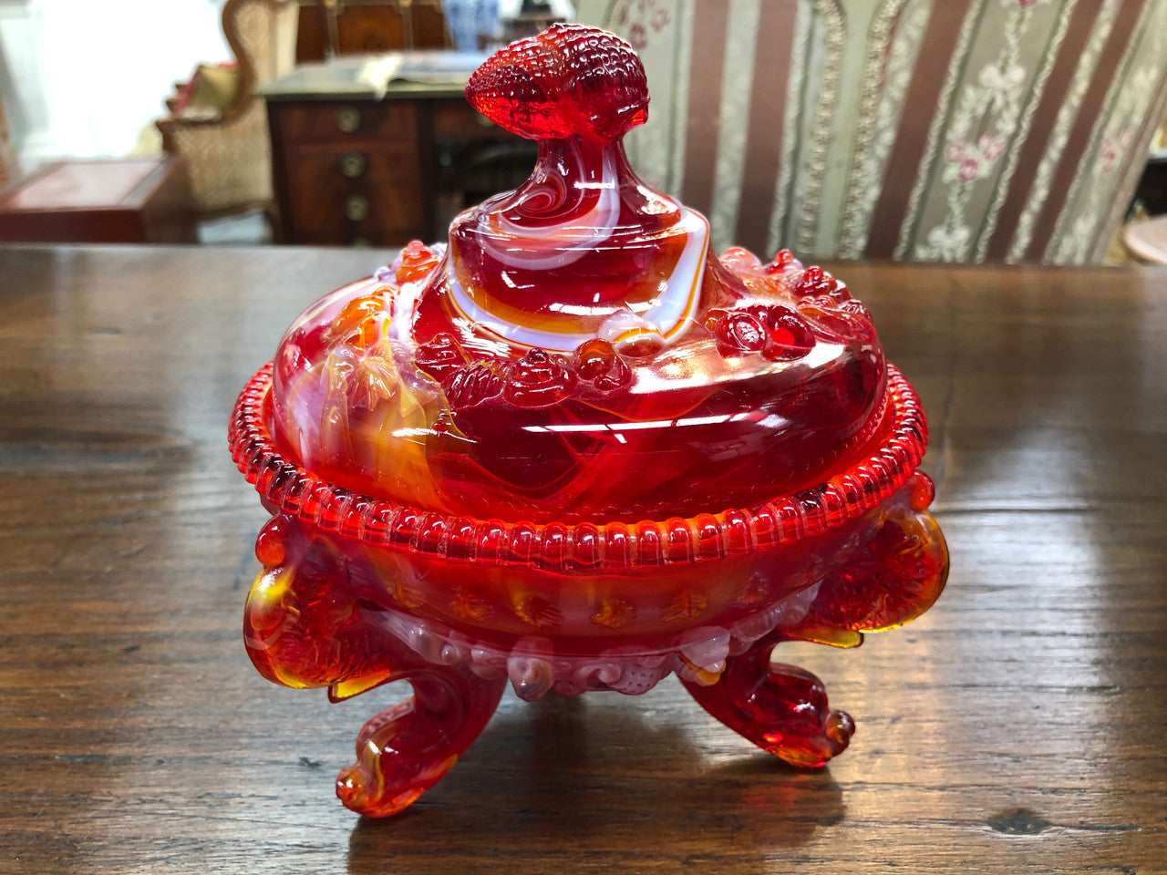 Moonee Ponds Antiques Rare American Fenton Glass Bowl