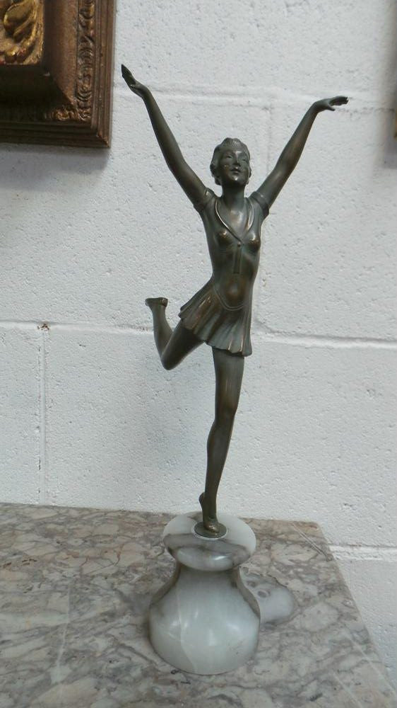 Art Deco Sculpture By La Danseuse