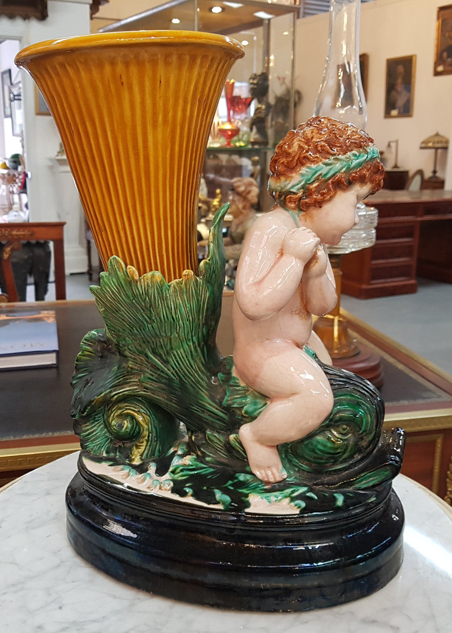 Rare French Majolica Centerpiece