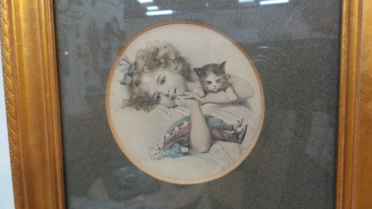 Framed Set of Three Lithograph Pictures