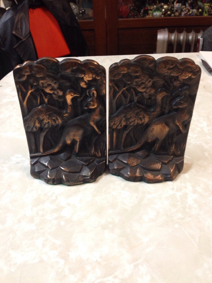 Pair Of Australian Copper Bookends