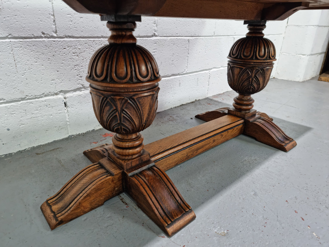 Amazing French Oak solid parquetry top coffee table. Great size and in very good original detailed condition.