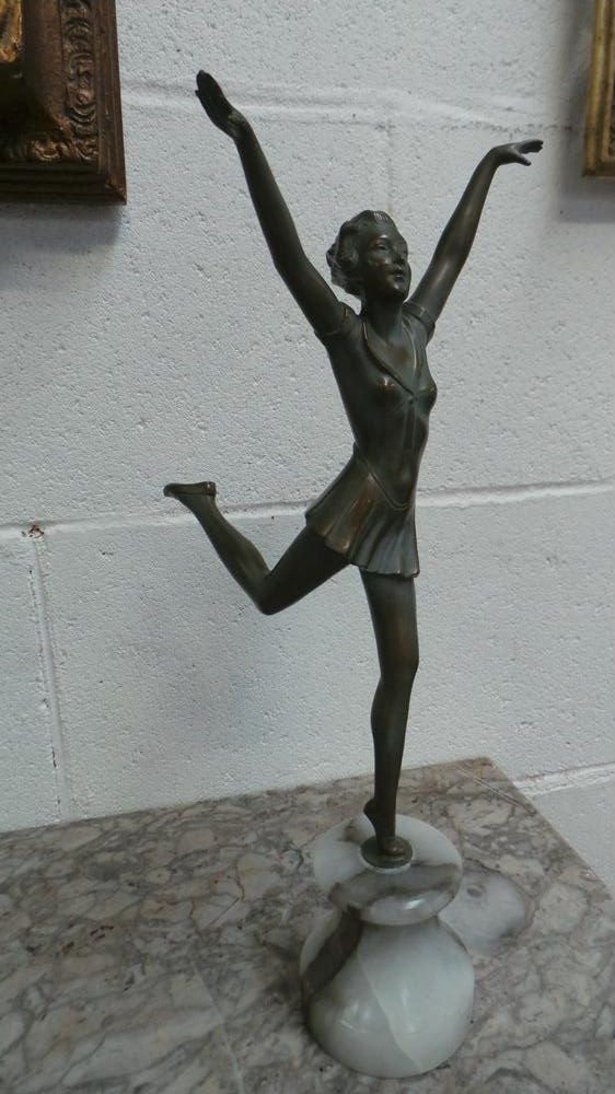 Art Deco Sculpture By La Danseuse