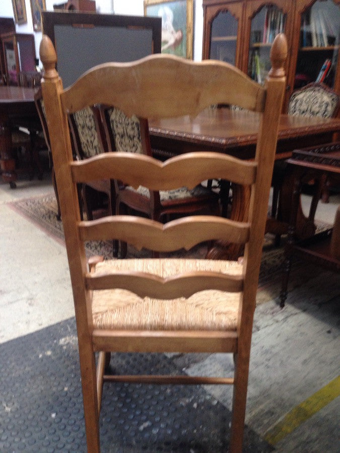 Set 8 French Cherrywood Dining Chairs