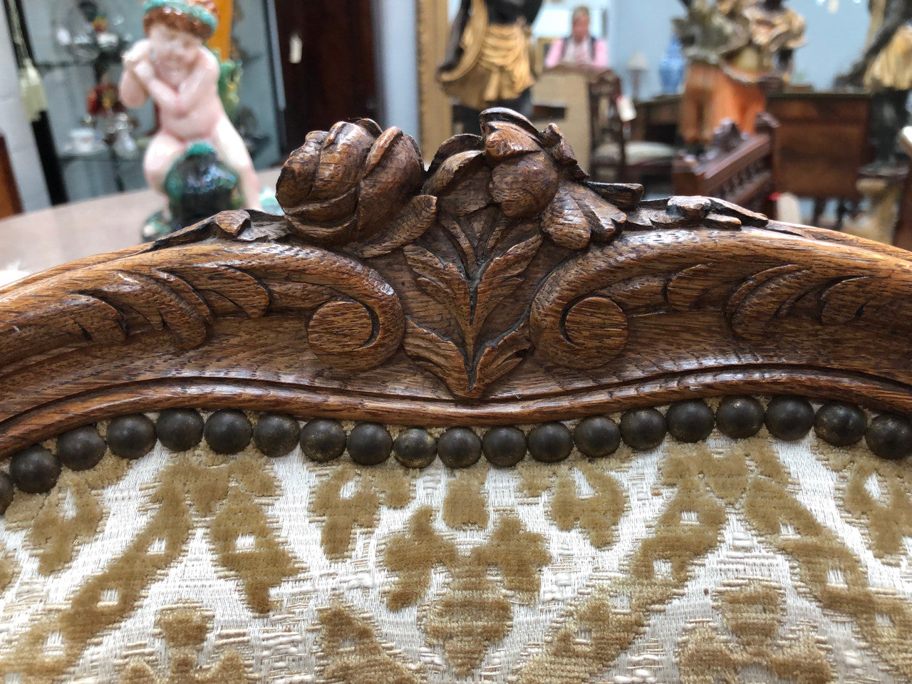 Stunning Pair Of French Wing Back Chairs