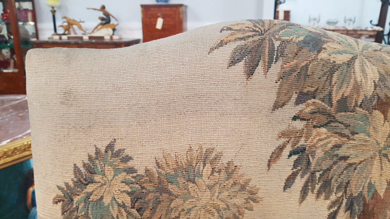 A sensational French walnut carved chair