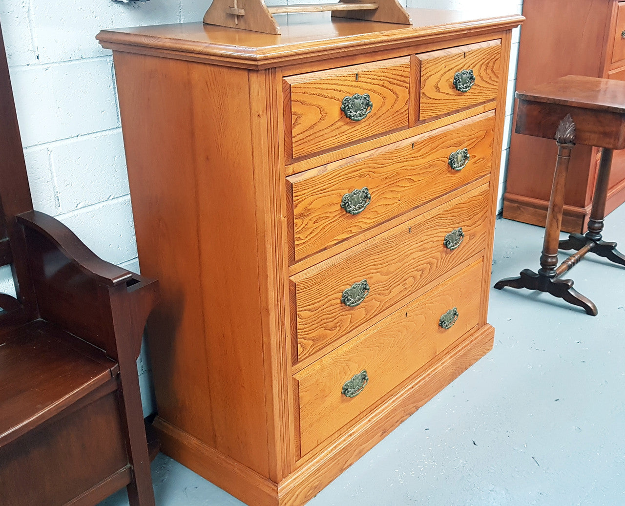 English Oak Edwardian Chest Of Drawers