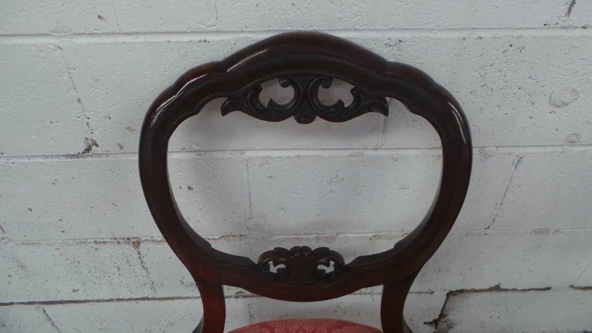 Set Of Six Victorian Mahogany Dining Chairs