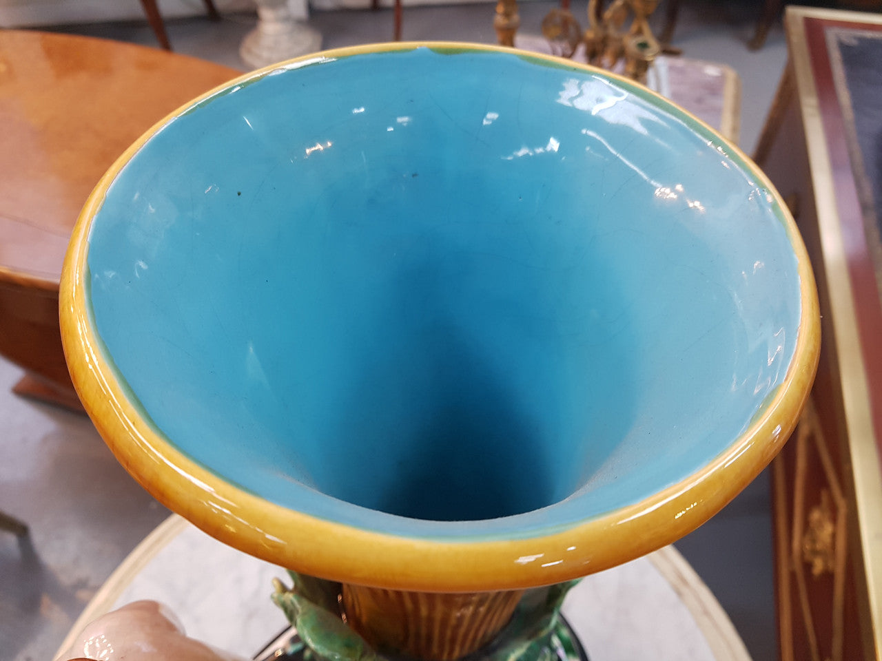 Rare French Majolica Centerpiece