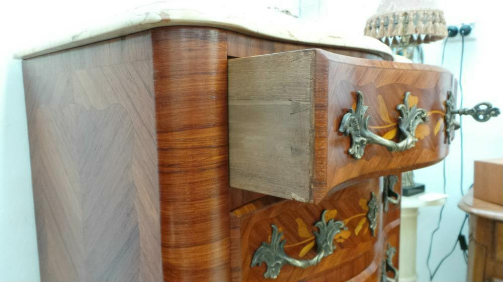 Antique French Marquetry Semainier