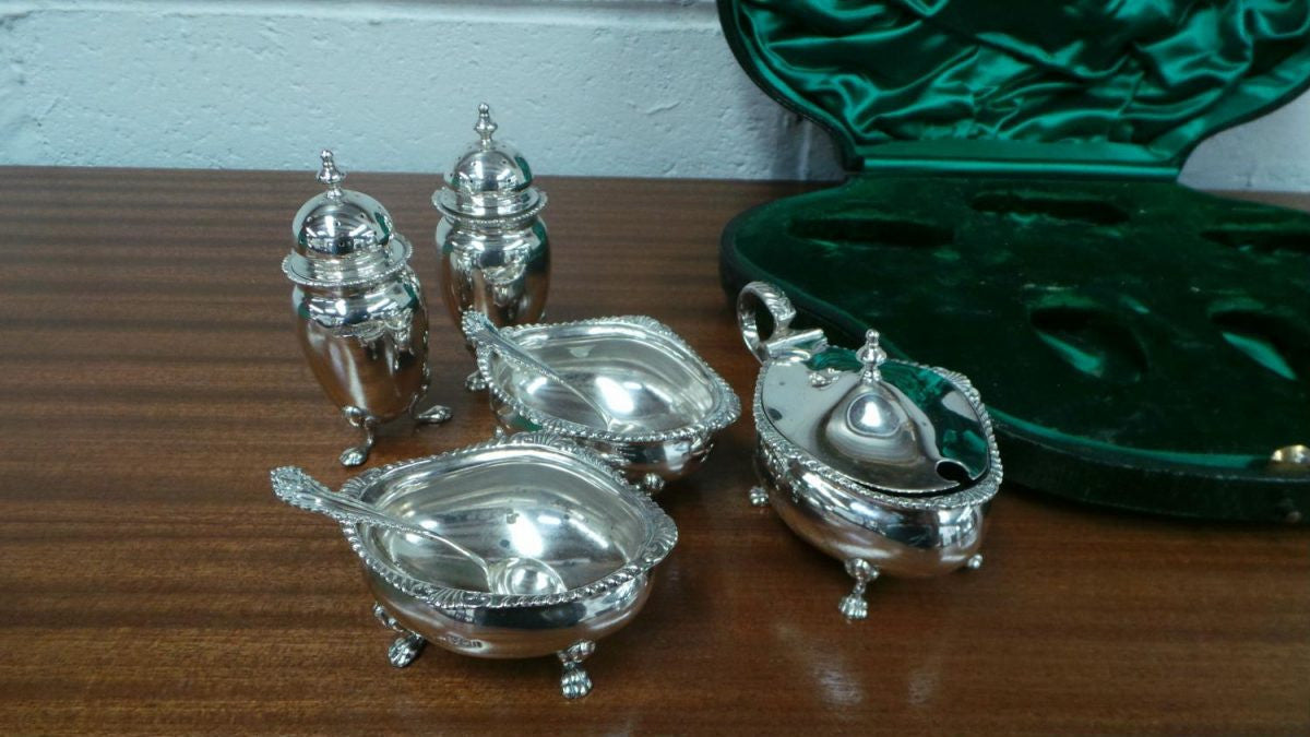 Sterling Silver Cruet Set