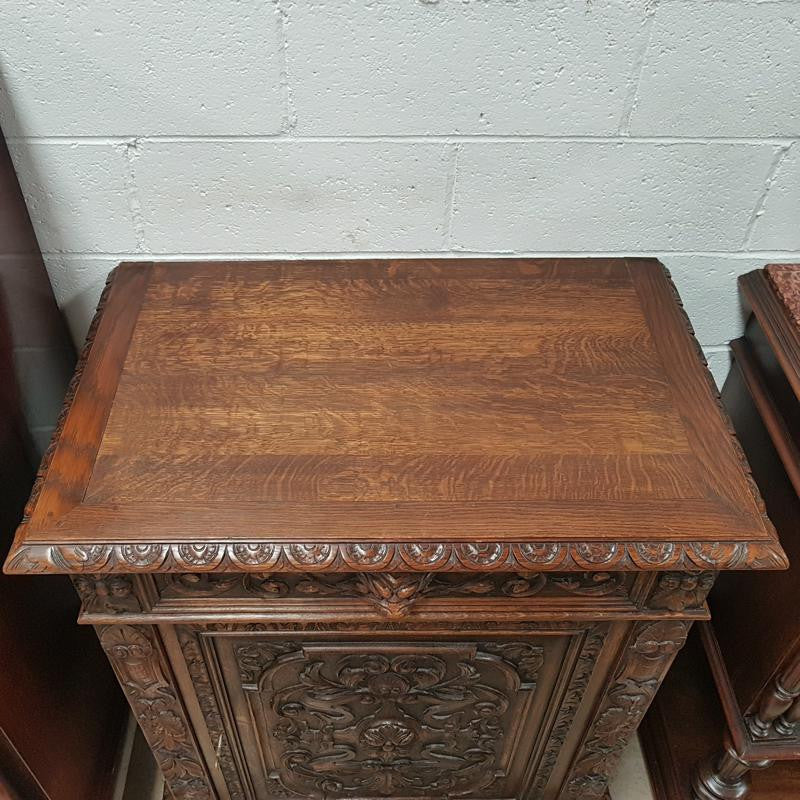 French 20th Century Carved Cabinet