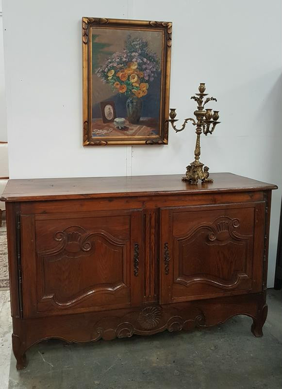 French Oak Two Door Sideboard