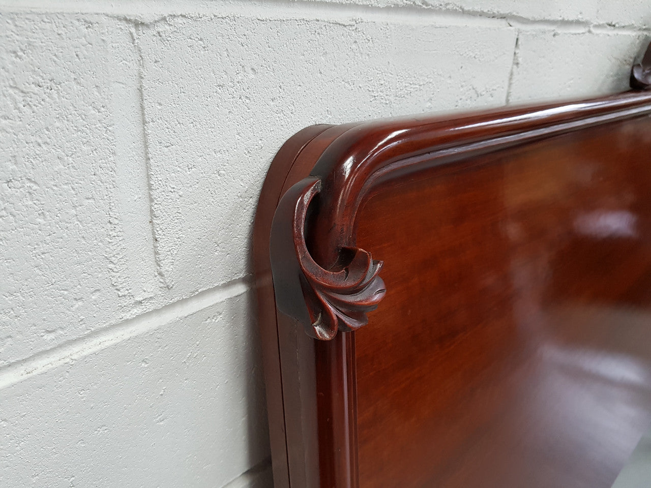 Victorian Mahogany King Size Bed Head