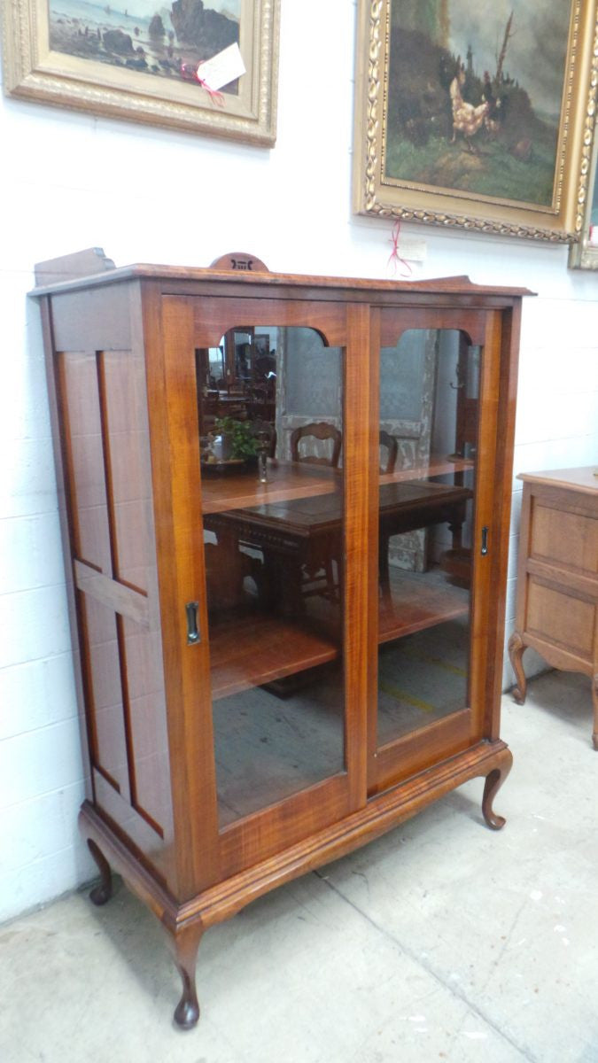 Arts And Crafts Black Wood Cabinet
