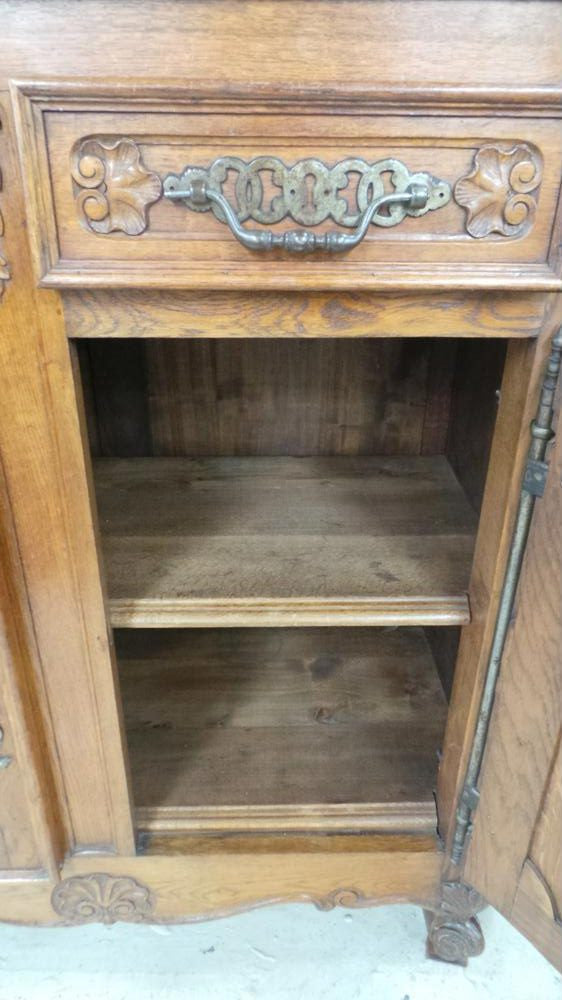 Beautiful Carved French Oak Buffet