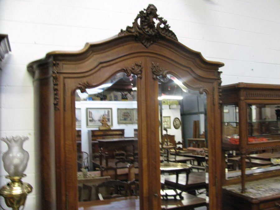 Antique French Walnut Armoire