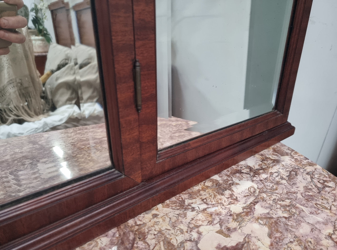 French Louis XVI Style Art Deco Mantle Mirror