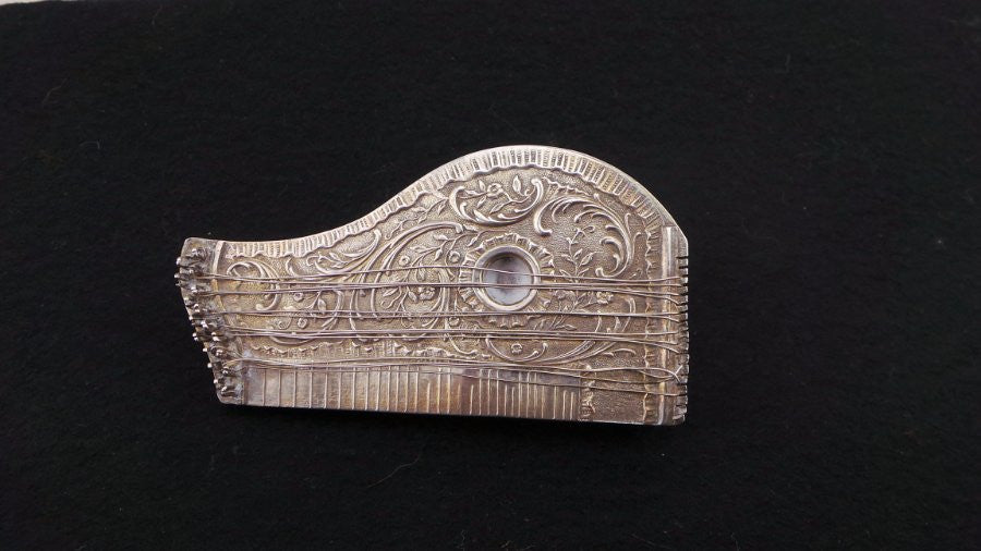 Antique French Silver Zither