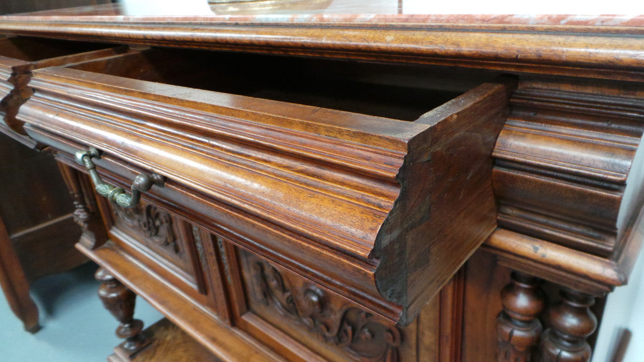 Antique 19th Century French Walnut Buffet