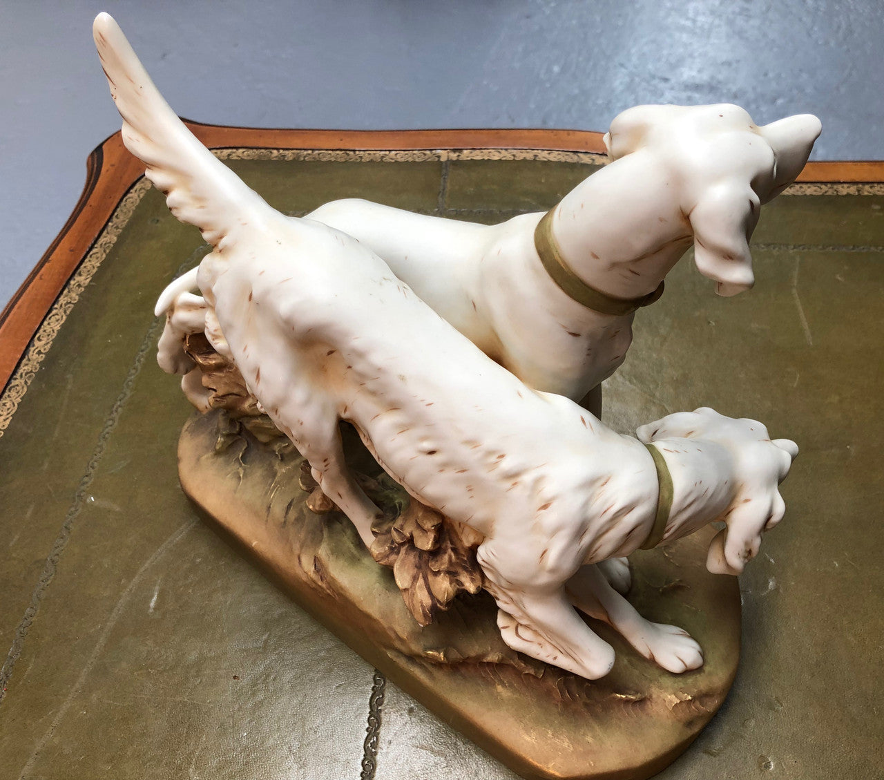 Beautiful Amphora Dogs Statue
