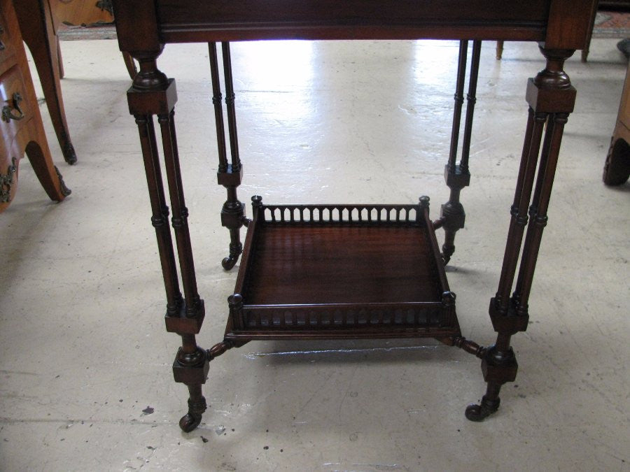 Mahogany Glass Top Display Cabinet