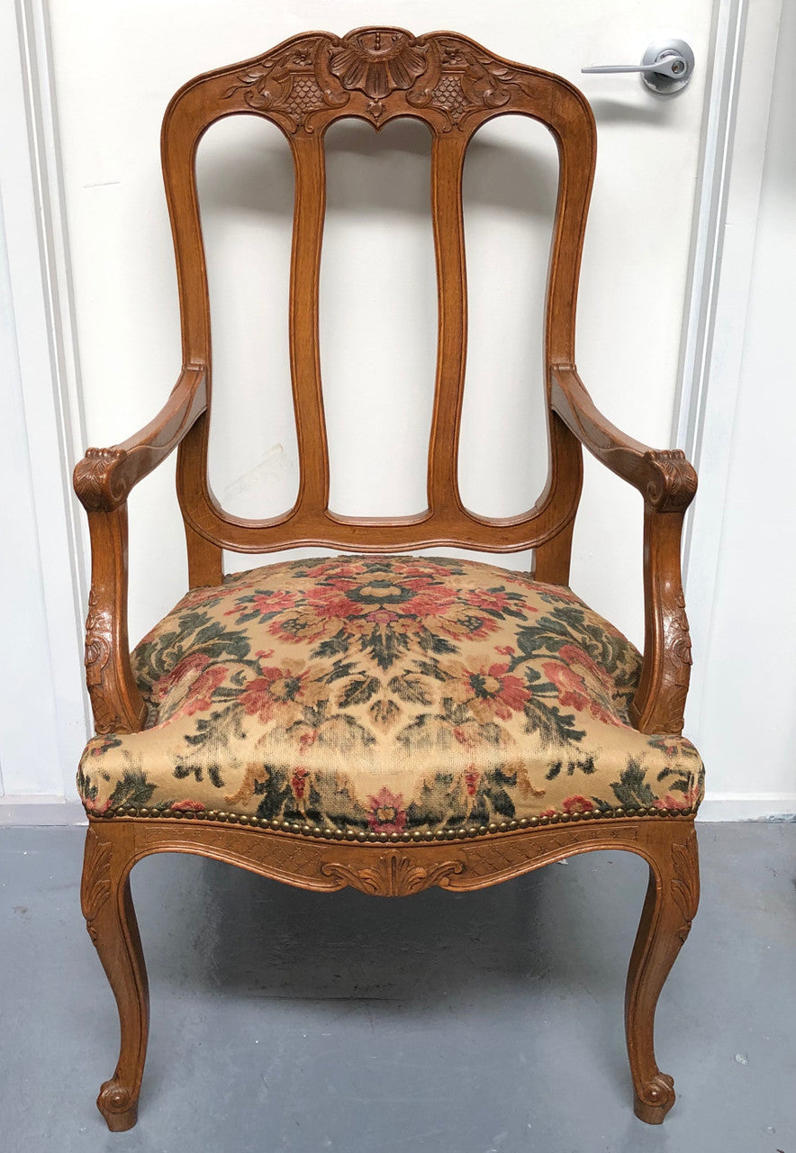 A Pair Of French Oak Carvers