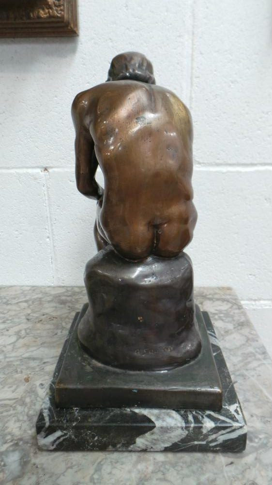 Antique Bronze Male Statue