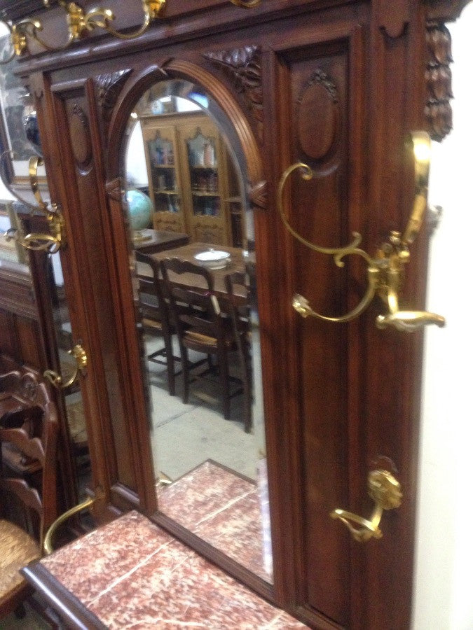 French Walnut Hall Stand-1