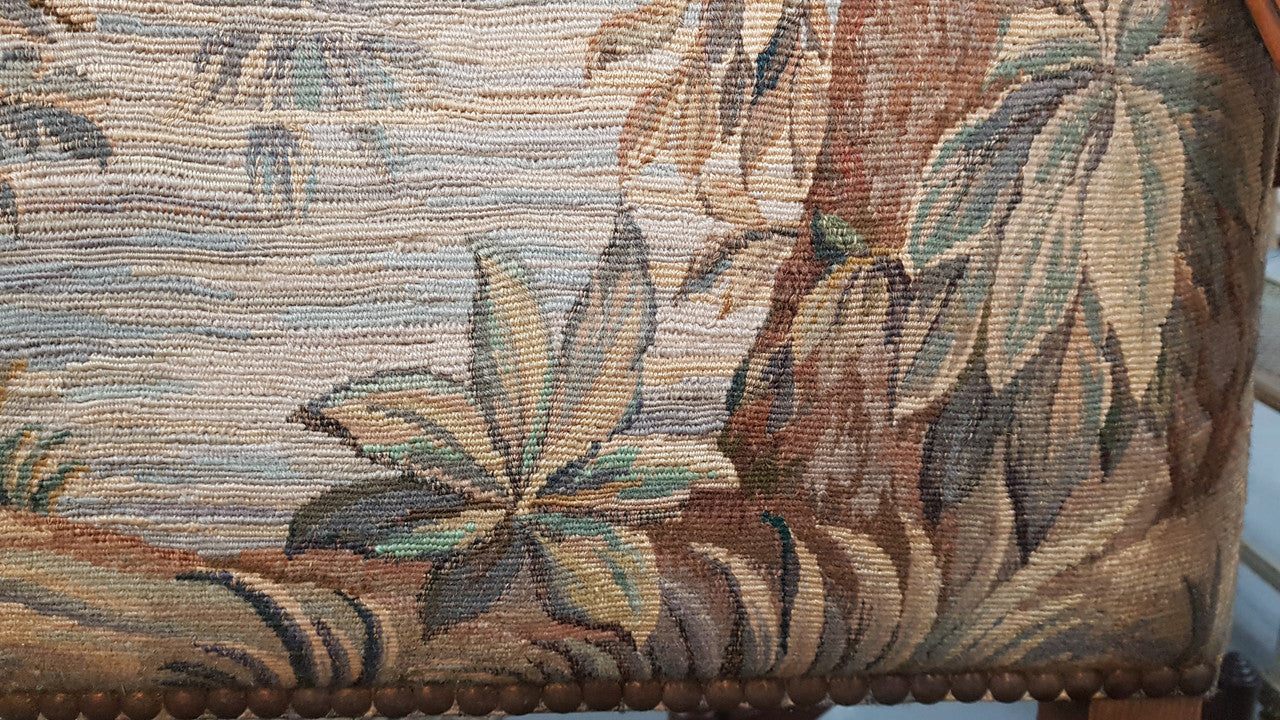 A sensational French walnut carved chair