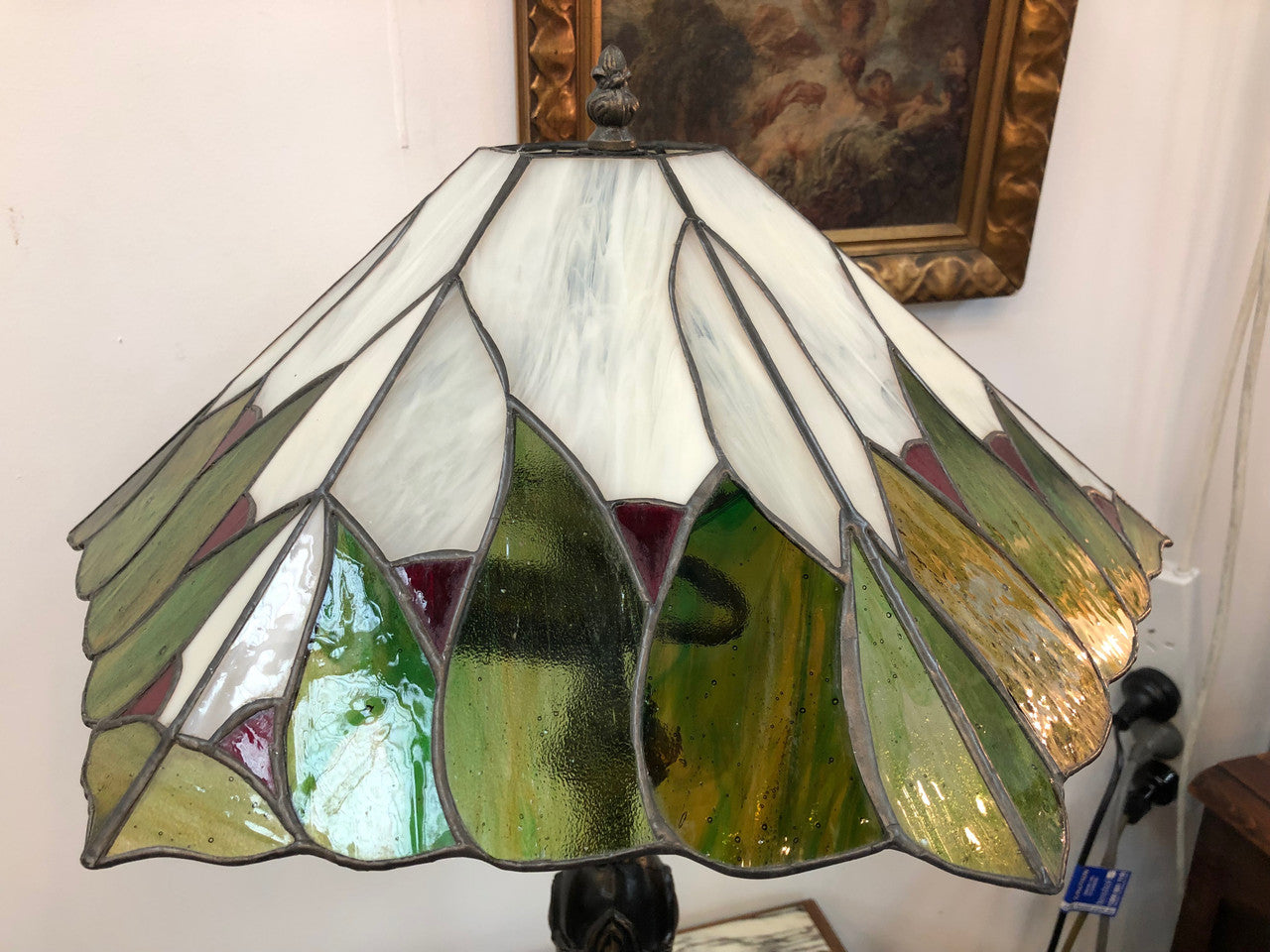 Large decorative Tiffany style lamp