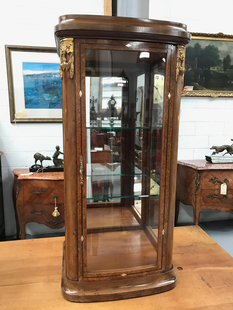 Stunning Pair of French Table Top Display Cabinets