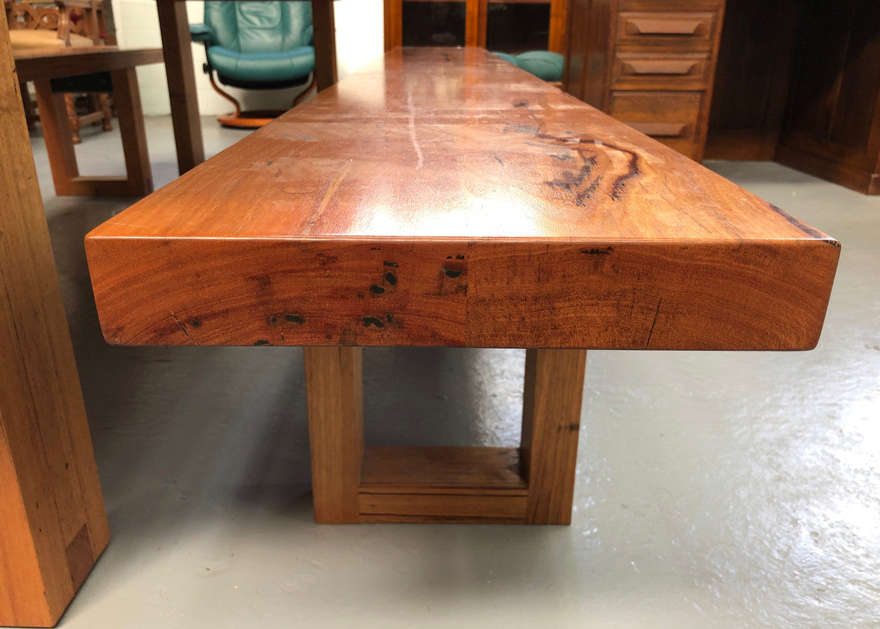 Industrial Style Dining Table and Bench Seats