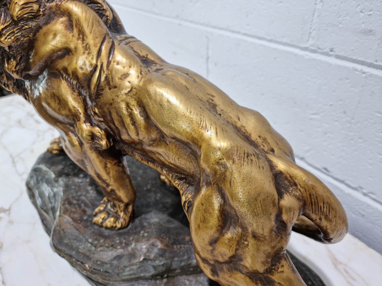 Sensational Terracotta Lion Statue