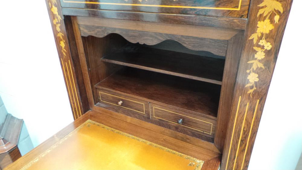 French Floral Marquetry Abattant
