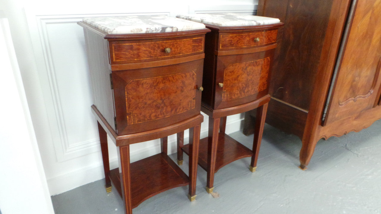 Pair Of French Louis XVI Style Bedsides