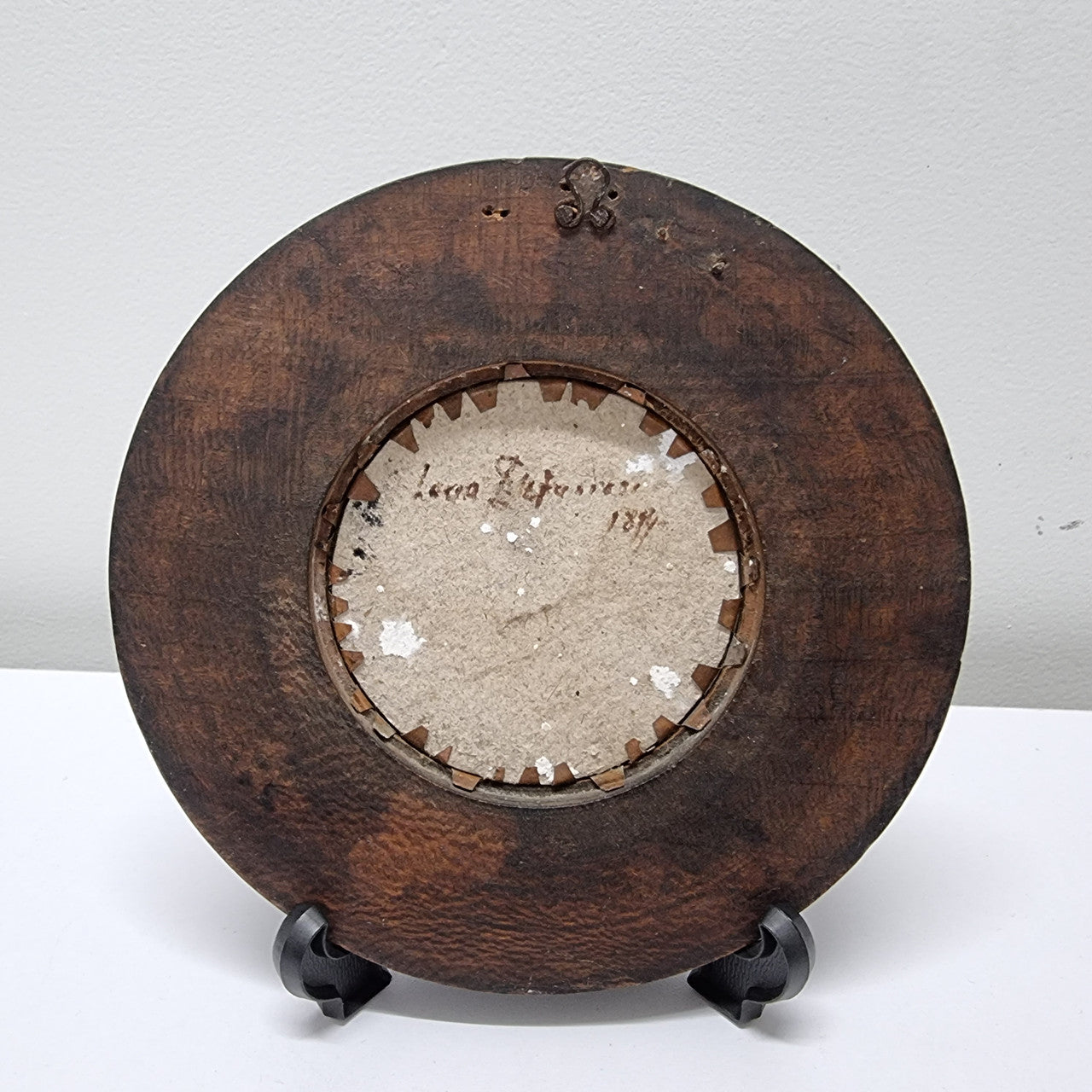 Lovely Victorian hand painted miniature landscape. Please note stand is not included. It is in good original condition and has been sourced locally. Please view photos as they help form part of the description.