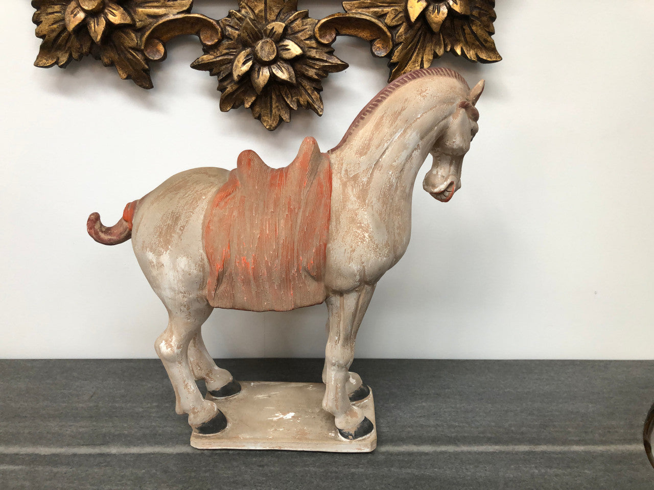Detailed terracotta copy of Tang Dynasty horse. In good original condition.