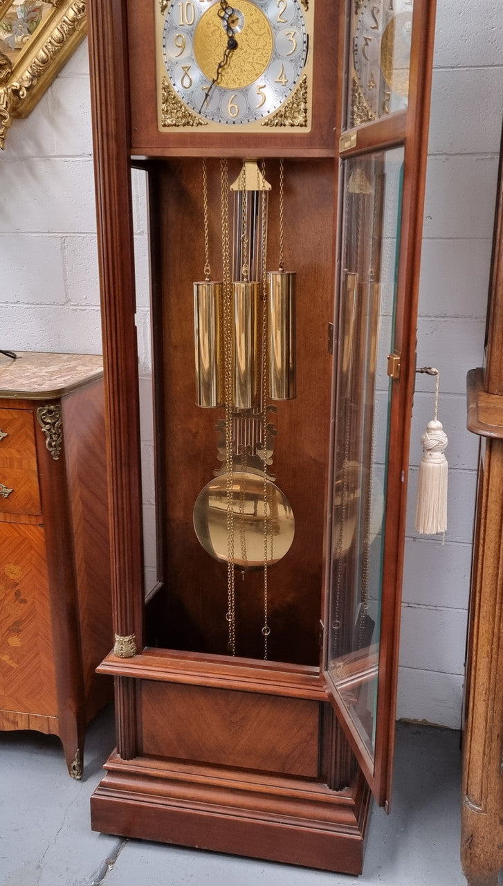 Howard Miller Grandfather "The Durham" Clock Model 610-292. In good original condition and comes with original directions, warranty card and registration card.