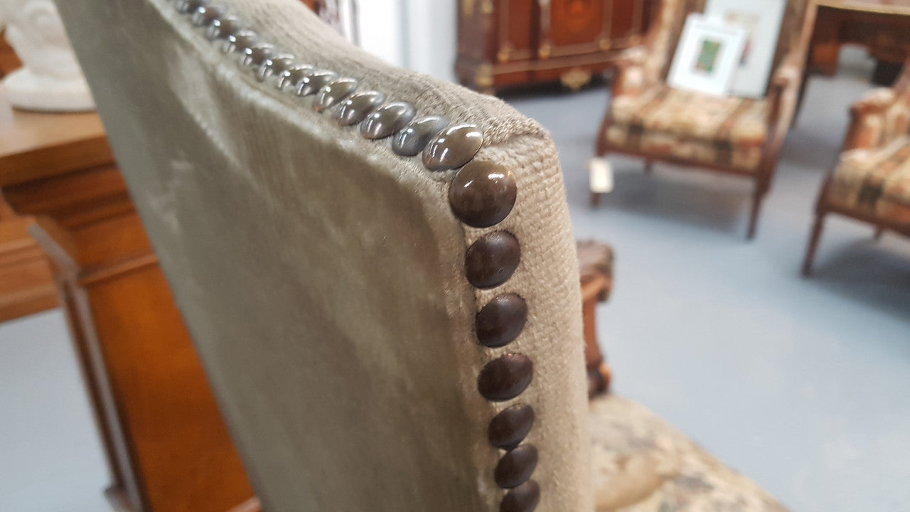 A sensational French walnut carved chair