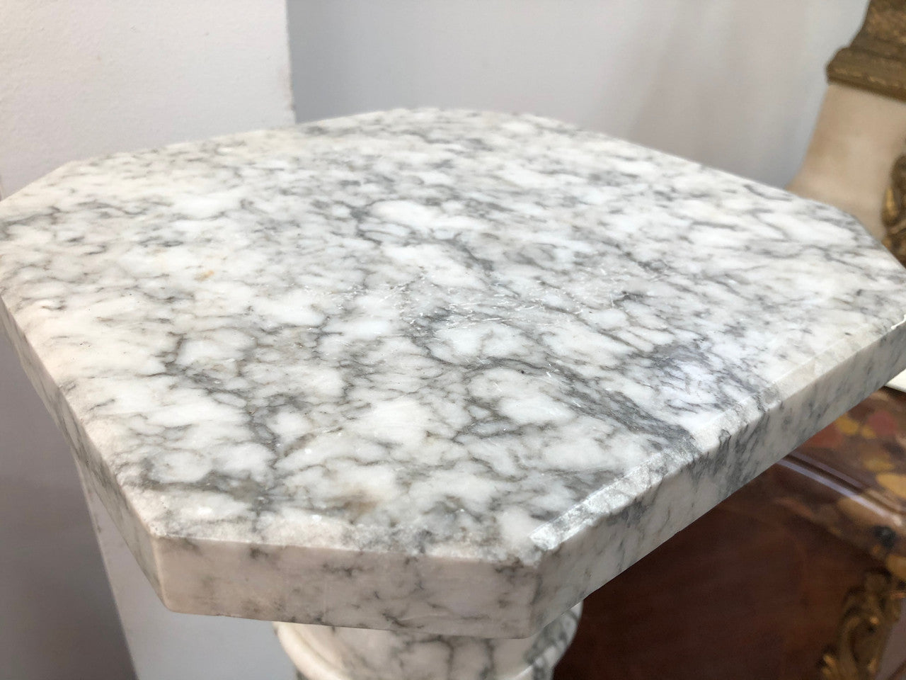 Antique Marble Pedestal
