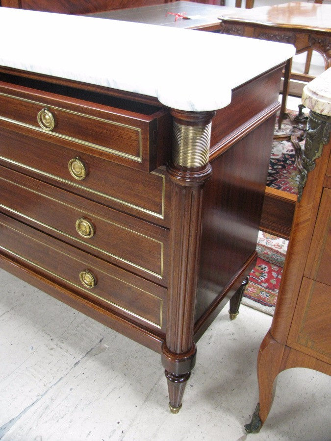 French Mahogany Louis XVI Style Commode