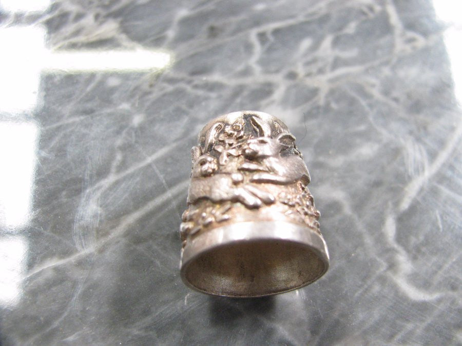 Antique Sterling Silver Thimble