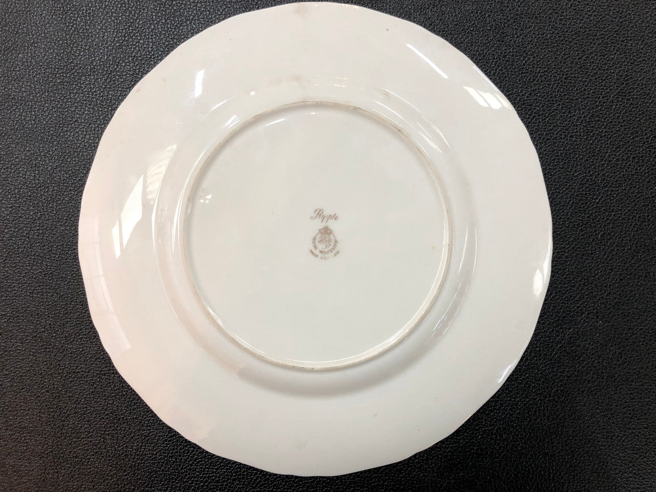 Royal Worcester Hand Painted & Gilt Rim Cottage Plate By Raymond Rushton