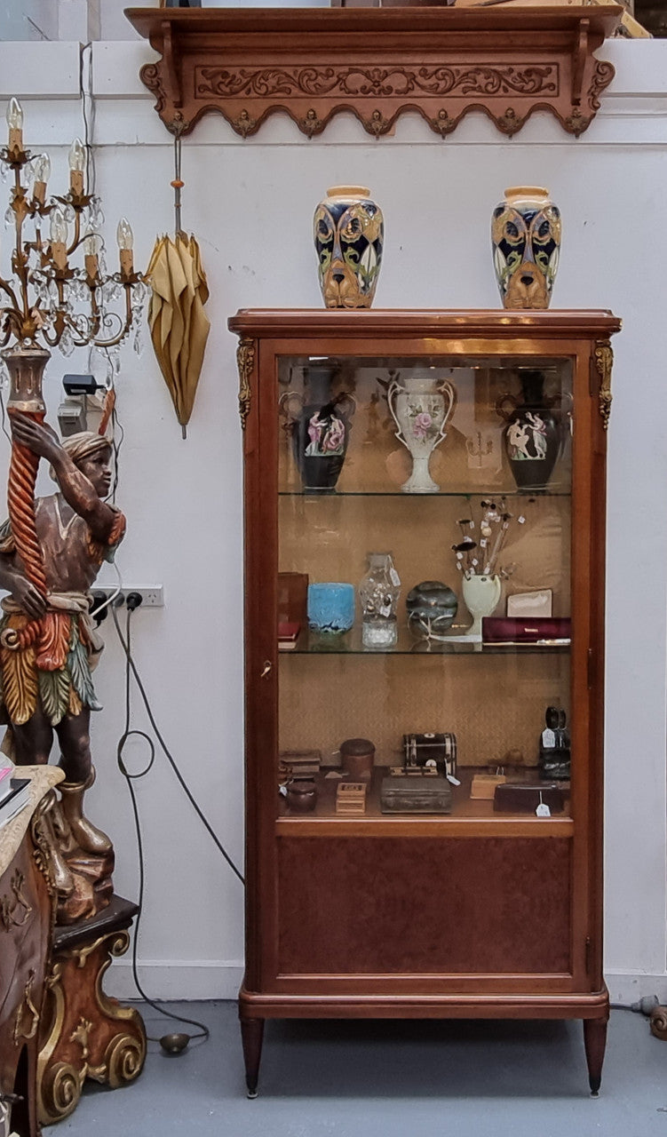 Elegant Louis XVI Style Vitrine Display Cabinet