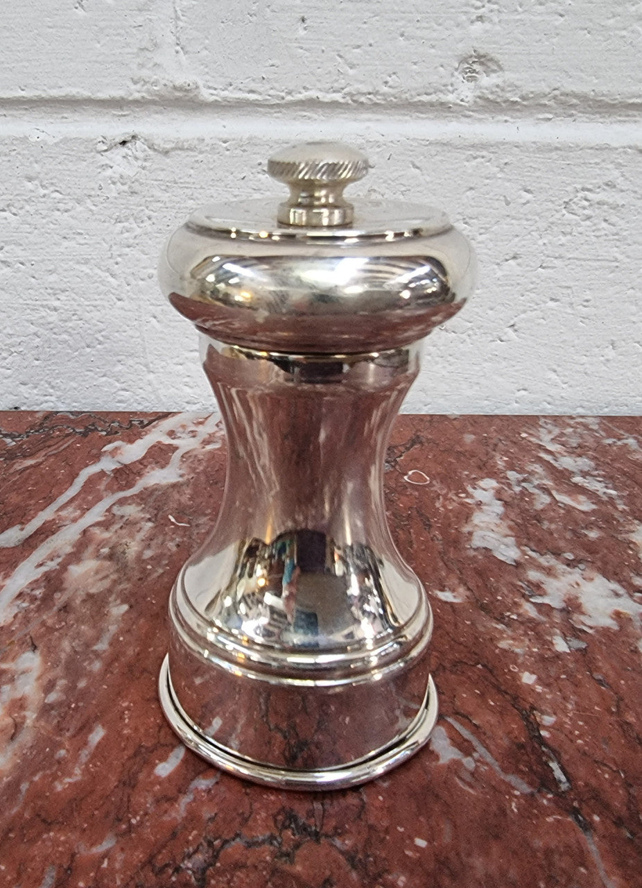Vintage Sterling Silver Pepper Grinder Hallmarked